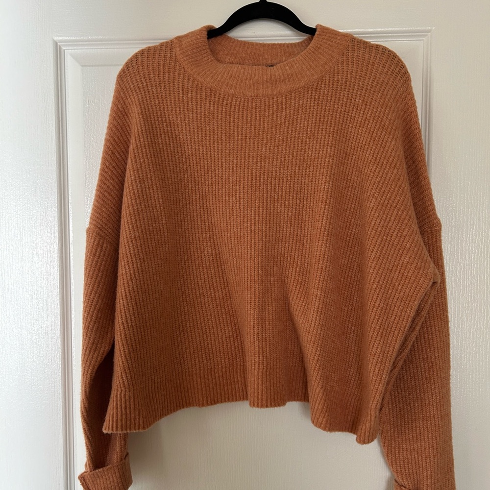 Lulus orange open back sweater